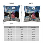 Personalized Once By My Side Forever In My Heart Starry Sky Throw Pillow Cover Birthday Christmas Gift for Dog Lovers