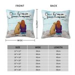 Personalised My Dog Forever In My Heart Throw Pillow Cover Birthday Christmas Gift for Dog Owners