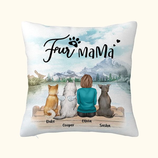 Personalizzato Godetevi lo scenario naturale insieme ai bambini di pelliccia con copertura del cuscino di lancio Regalo di Natale di compleanno per gl