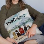 Personalizado Disfrutar del paisaje natural junto con los bebés de peluche Throw Funda de almohada Cumpleaños Regalo de Navidad para los amantes del p