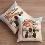 Personifierad Once By My Side Forever In My Heart Maple Leaves Throw Pillow Cover Födelsedagspresent för hundälskare