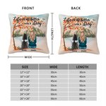 Personalized Life Is Better With A Dog Maple Leaves Throw Pillow Cover Birthday Christmas Gift for Dog Lovers