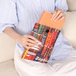 Poche de Livre avec Pochette Personnalisée avec Nom Cadeau Noël Cadeau Rentrée Scolaire pour Amoureux des Livres
