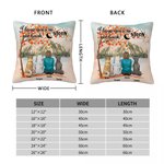 Gepersonaliseerd I Love You To The Moon And Back Kussenhoes Verjaardag Kerstcadeau voor Hondenliefhebbers