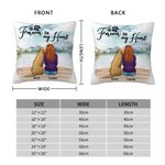 Funda de cojín personalizada Forever In My Heart Regalo de cumpleaños y Navidad para los amantes de los perros