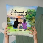 Funda Almohada Familiar Personalizada Sunrise Let's Sleep Under The Stars Camping Birthday Gift Valentine's Day Gift for Living Room