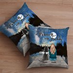 Housse de coussin personnalisée Life Is Better With Fur Baby Starry Sky Birthday Christmas Gift for Dog Lovers (La vie est plus belle avec la fourrure
