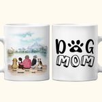 Personalised Dog Mom Dad White and Color Inside 11oz 15oz Ceramic Mug with Name Gift for Dog Lovers
