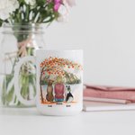 Personalised Forever in My Heart White and Colour Inside Ceramic Mug with Name 11oz 15oz Birthday Gift for Dog Lovers