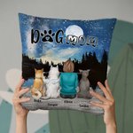 Personalisierte Genießen Sie den Sternenhimmel zusammen mit Hunden werfen Kissen Abdeckung Geburtstag Weihnachten Geschenk für Hundeliebhaber