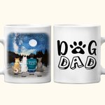 Personalised Dog Mom Dad White and Color Inside Ceramic Mug with Name 11oz 15oz Birthday Gift for Dog Lovers