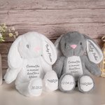 Personalized Cute Bunny Soft Plush Toy In Loving Memory Of Angel Baby Comforter Doll Baby Infant Loss Keepsake Miscarriage Memorial Gift