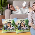 Funda Almohada Personalizada Camping Family Sunrise Camping Partners For Life Valentine's Day Gift Christmas Gift