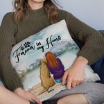 Funda de cojín personalizada Forever In My Heart Regalo de cumpleaños y Navidad para los amantes de los perros