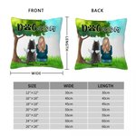 Gepersonaliseerd Sitting Under A Tree with Furry Friends Kussenhoes Verjaardag Kerstcadeau voor Hondenliefhebbers