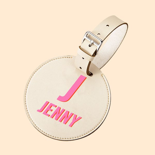 Initial Luggage Tags Monogrammed Suitcase Label