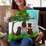 Coussin personnalisé Forever In My Heart Cadeau d'anniversaire pour les propriétaires amoureux des chiens