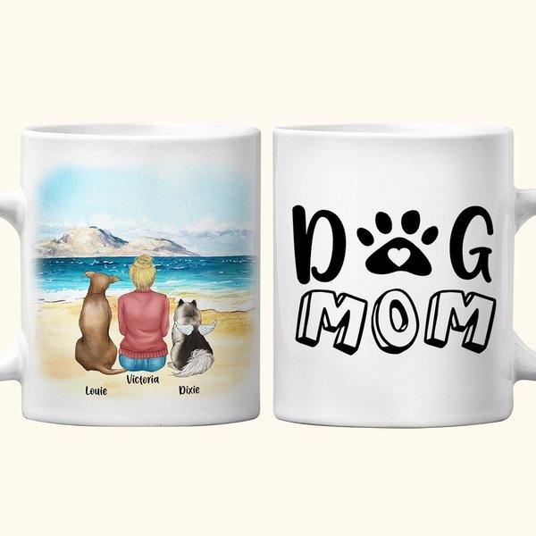 Dog Mom/Dad Ceramic Mug with Name 11 oz & 15 oz