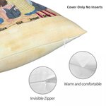 Funda de cojín personalizada Camping familiar La vida es mejor alrededor de la hoguera Regalo de Navidad Regalo de cumpleaños