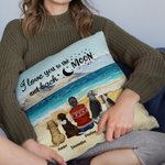Gepersonaliseerd I Love You To The Moon And Back Kussenhoes Verjaardag Kerstcadeau voor Hondenliefhebbers