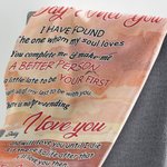 Personalisierte Der Tag, an dem ich dich traf, ich habe denjenigen gefunden, den meine Seele liebt Decke Geschenk des Ehemannes Reise Hochzeitstag