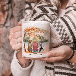 Personalised Forever in My Heart White and Colour Inside Ceramic Mug with Name 11oz 15oz Birthday Gift for Dog Lovers