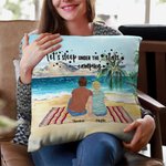 Taie d'oreiller personnalisée Family Beach Camping Let's Sleep Under The Stars Camping Birthday Gift Christmas Gift