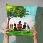 Personalized Once By My Side Forever In My Heart Throw Pillow Cover Birthday Christmas Gift for Dog Lover Owner