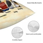 Gepersonaliseerd I Love You To The Moon And Back Kussenhoes Verjaardag Kerstcadeau voor Hondenliefhebbers