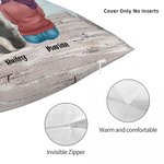 Gepersonaliseerd I Love You To The Moon And Back Kussenhoes Verjaardag Kerstcadeau voor Hondenliefhebbers