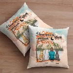 Gepersonaliseerd I Love You To The Moon And Back Kussenhoes Verjaardag Kerstcadeau voor Hondenliefhebbers