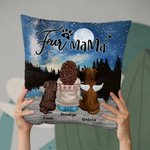 Gepersonaliseerd Geniet Samen Van De Sterrenhemel Met Bont Baby's Werpkussenhoes Verjaardag Kerstcadeau voor Hondenliefhebbers