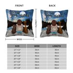 Gepersonaliseerd Geniet Samen Van De Sterrenhemel Met Bont Baby's Werpkussenhoes Verjaardag Kerstcadeau voor Hondenliefhebbers