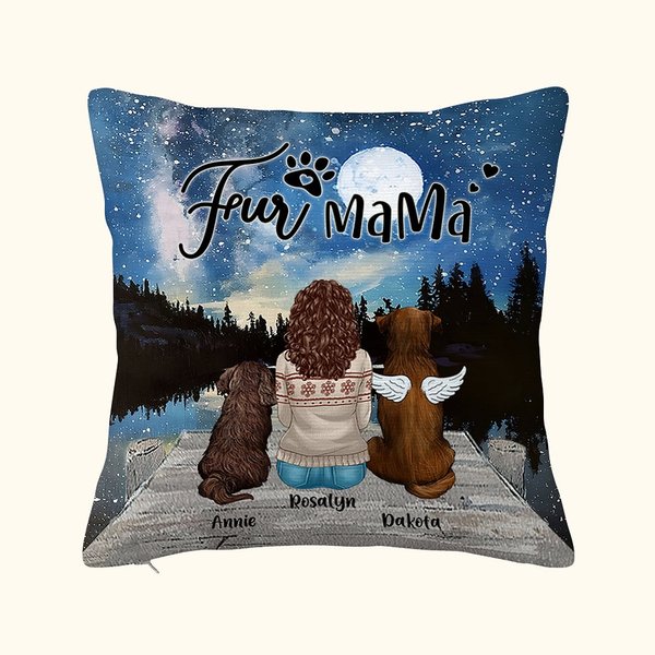 Gepersonaliseerd Geniet Samen Van De Sterrenhemel Met Bont Baby's Werpkussenhoes Verjaardag Kerstcadeau voor Hondenliefhebbers