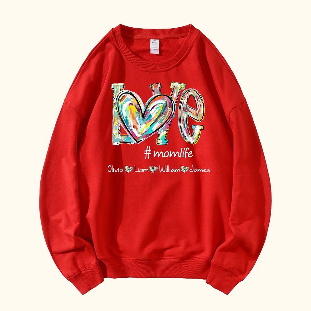 T-shirt Sweatshirt Pull Personnalisé avec Nom des Petits Cadeau de Noël Cadeau d'Anniversaire pour Grand-Mère Mère