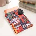 Poche de Livre avec Pochette Personnalisée avec Nom Cadeau Noël Cadeau Rentrée Scolaire pour Amoureux des Livres