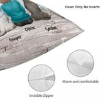 Personalised Angel Puppy Forever In My Heart Throw Pillow Cover Birthday Special Moment Gift for Dog Lovers