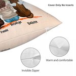 Personifierad Once By My Side Forever In My Heart Maple Leaves Throw Pillow Cover Födelsedagspresent för hundälskare