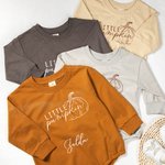 Personalized Little Pumpkin Design Romper with Baby Name Halloween Gift Baby Shower Gift