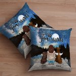 Gepersonaliseerd Geniet Samen Van De Sterrenhemel Met Bont Baby's Werpkussenhoes Verjaardag Kerstcadeau voor Hondenliefhebbers