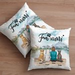 Personalised Enjoy The Natural Scenery Together with Fur Baby Throw Pillow Cover Home Decoration Birthday Gift for Dog Lovers