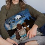 Gepersonaliseerd Geniet Samen Van De Sterrenhemel Met Bont Baby's Werpkussenhoes Verjaardag Kerstcadeau voor Hondenliefhebbers