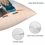 Personalized Life Is Better With A Dog Maple Leaves Throw Pillow Cover Birthday Christmas Gift for Dog Lovers