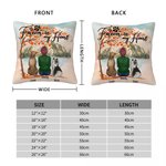 Personalised Forever In My Heart Throw Pillow Cover Birthday Remembrance Gift for Dog Lovers