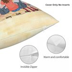 Funda de Almohada Familiar Personalizada Camping en la Playa Vamos de Camping Regalo de Navidad Regalo de San Valentín