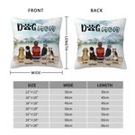 Personalizado Disfrutar del paisaje natural junto con los bebés de peluche Throw Funda de almohada Cumpleaños Regalo de Navidad para los amantes del p