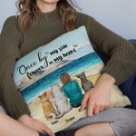 Personalized Cute Dog Forever In My Heart Throw Pillow Cover Birthday Christmas Gift for Dog Lovers