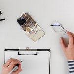 Gepersonaliseerde Just A Girl Who Loves Books Cell Phone Case met Naam Verjaardag Kerstmis Reading Gift voor Zus Vriendin Book Lover