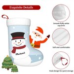Medias de Navidad personalizadas Muñeco de nieve Copo de nieve de invierno Adorno colgante Chimenea Árbol Decoración Regalo de Navidad para la familia