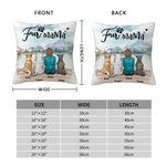 Personalised Enjoy The Natural Scenery Together with Fur Baby Throw Pillow Cover Home Decoration Birthday Gift for Dog Lovers